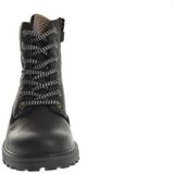 Develab - Black waxed - Halfhoge Veterschoenen - Zwart - Leer