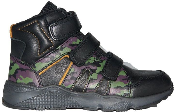 Track Style - 689 Klittenbandschoenen - Zwart - Leer