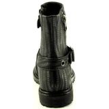 Twins - 989 Enkellaarzen - Zwart - Leer