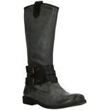 Jochie & Freaks - 17572 - Knielaarzen - Antraciet/Zwart - Leder