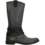 Jochie & Freaks - 17572 - Knielaarzen - Antraciet/Zwart - Leder