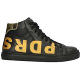 Piedro - 1127602410 - Halfhoge Schoen - Zwart - Leder - Vetersluiting