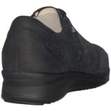 Finn Comfort - Lazio - Veterschoenen - Zwart Nubuck - Grijs Reptiel Print