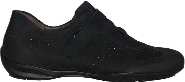 Semler - U1306 - Klittenbandschoenen - Zwart - Leer