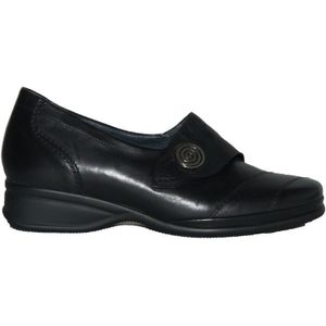 Semler - R1915 - Klittenbandschoenen - Zwart - Leer