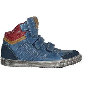 Trackstyle - 315721 - Schoenen - Grijs Rood Blauw - Leer - Klittenband