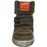 Trackstyle - 315721 - Schoenen - Grijs Rood Blauw - Leer - Halfhoog Klittenband