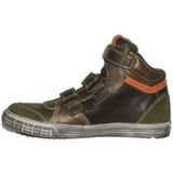 Trackstyle - 315721 - Schoenen - Grijs Rood Blauw - Leer - Halfhoog Klittenband