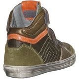 Trackstyle - 315721 - Schoenen - Grijs Rood Blauw - Leer - Halfhoog Klittenband