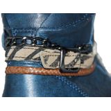 Twins - 315503 - Veterschoenen - Zwart - Leder