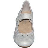 Footnotes - 67.026 Klittenbandschoenen - Beige Zilver - Leer