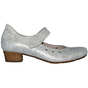 Footnotes - 67.026 Klittenbandschoenen - Beige Zilver - Leer