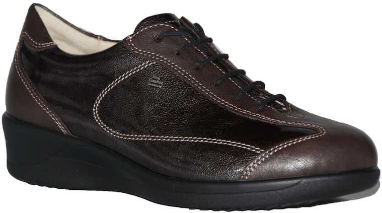 Finn Comfort - Sorrent - Veterschoenen - Zwart - Lak - Wijdte H