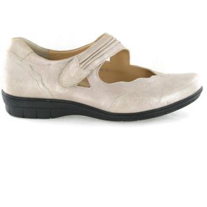 Durea - 5662 - Bandschoenen - Zwart - Leer