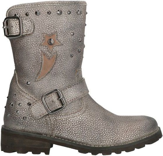 Braqeez - 0997 - Laarzen - Zilver - Leer