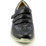 Durea - 6155 - Klittenbandschoenen - Blauw - Leer