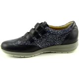 Durea - 6155 - Klittenbandschoenen - Blauw - Leer