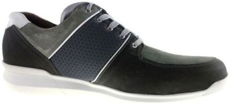 GIJS - 205 8353 - Sneakers - Grijs Marine Wit - Leer