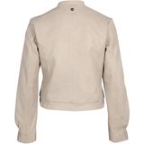 1101-0706 Candie Blouson Jacket - Kleur: Ivory - 100% Leer