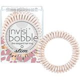 Invisibobble Slim Haarelastiekjes roze en transparant roze glazen X8 I elastische spiraal voor dames gelimiteerde editie X Rosie Fortescue