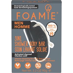 Foamie What A Man 3in1 Shower Body Bar Syndet voor Gezicht, Lichaam en Haar  90 g