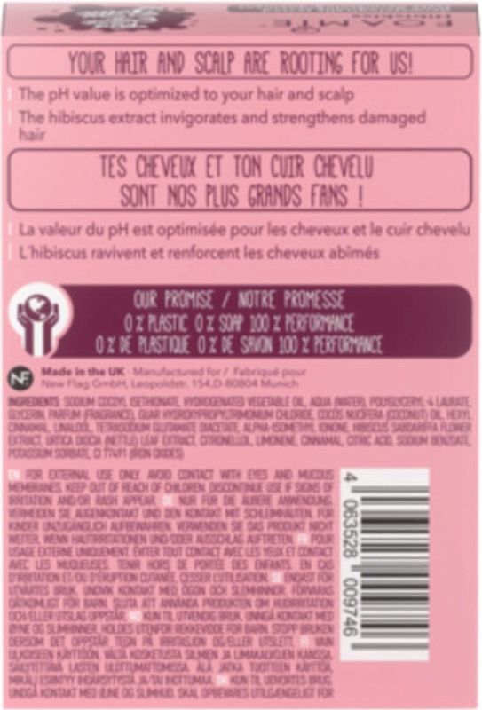 Foamie - Shampoo Bar Hibiskiss - 3 in 1 Shampoo - Voor Beschadigd Haar