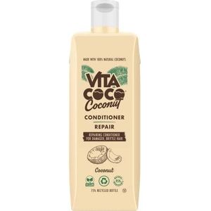 Vita Coco Reparerende kokosnootspoeling voor droog, beschadigd haar (400 ml). Verzorgt en beschermt het haar met 100% natuurlijke kokosnoten, terwijl het haar revitaliseert