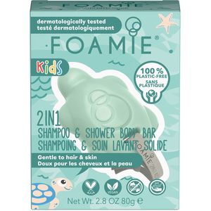 Foamie Kids 2in1 Turtelly Cool Baby Syndet voor Haar en Lichaam 80 gr