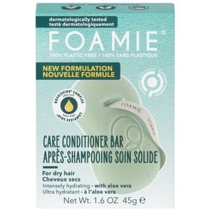 Foamie Conditioner Bar Aloë You Vera Much, vaste conditioner voor droog haar, veganistische en plasticvrije haarverzorging, 45 gram