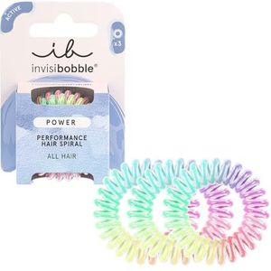 Invisibobble Power Magic Rainbow elastieken, spiraalelastiekjes voor meisjes en vrouwen, sterke grip en haarbescherming, anti-breuk, 3-delig, ontworpen in Duitsland