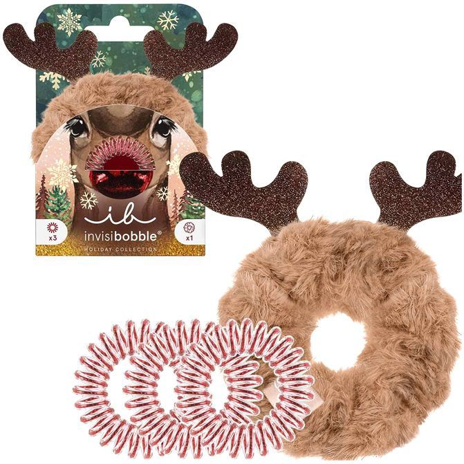 Invisibobble Holidays Red Nose Reindeer 4 st