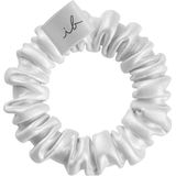 invisibobble - Scrunchie Slim Bella Chrome - Haarelastiekjes - Abrikoos & Zilver - Zijde
