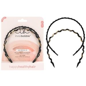 invisibobble HAIRHALO Chique und Classy Duo-Pack Haarband Set | Elegantes Haarreifen Set in Tierprint & Schwarz | Haarreif Sicherer Halt mit HairLoveTech | Mode & Pflege für gesundes Haar 2 Stück
