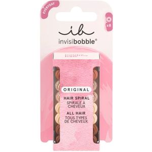 Invisibobble - ORIGINAL - Haarspiralen - Cafe au Lait - Set van 8