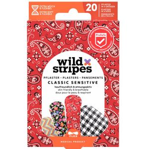 Wild Stripes - Pleister Classic Sensitive - Transparant - 20 Stuks