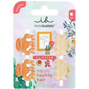 Invisibobble - Clipstar Oasis Petit Citrus - Haarclips - Multifunctioneel - 4 Stuks