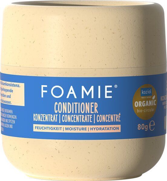 Foamie Conditioner Konzentrat Feuchtigkeit, 3x konzentrierte Pflege, nachhaltige Verpackung, feuchtigkeitsspendend, vegan, silikonfrei, 150ml