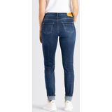 MAC Slim-fit-Jeans MAC Slim Fit mit Saumumschlag in Dark Blue Net Was (1-tlg) Naht