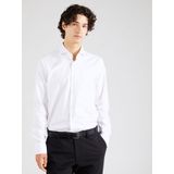 BOSS - Joe - Overhemd - Wit - Regular Fit - Structuurweving