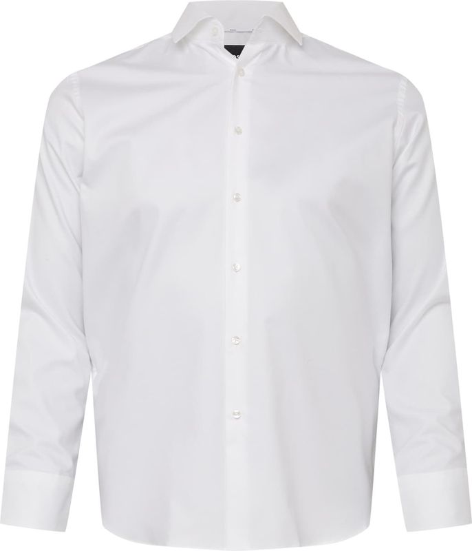 BOSS - Joe - Overhemd - Wit - Regular Fit - Structuurweving