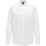 BOSS - Joe - Overhemd - Wit - Regular Fit - Structuurweving