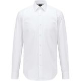 BOSS Overhemd - Regular Fit - Popeline - Wit