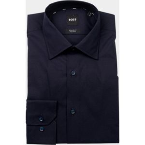 Slim Fit Businesshemd aus Popeline mit Stretch-Anteil