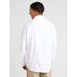 HUGO BOSS - Effen Overhemd - Wit - Katoen/Polyester - Licht Getailleerd