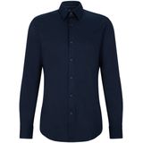 Boss Black - Heren Overhemd - Donkerblauw - Hank Kent