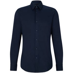 Boss Black - Heren Overhemd - Donkerblauw - Hank Kent