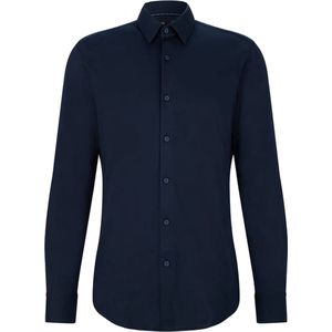 Boss Black - Heren Overhemd - Donkerblauw - Hank Kent