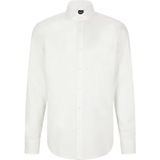 BOSS Joe Regular Fit Overhemd - Structuur - Wit - Strijkvriendelijk