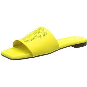 HUGO Dames Lola Lg Slide-C Loafer, helder geel735, 4 UK, Helder Yellow735, 37 EU