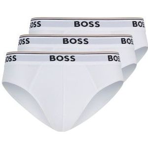 BOSS Slip Herren Sportslip Cotton Stretch (Dreierpack, 3-St., 3er-Pack) Minislip mit Logo-Bund, knapp geschnitten, im Dreierpack
